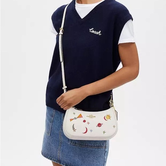 Coach X Observed By Us Teri Shoulder Bag In Leather With Print - Picture 2 of 4